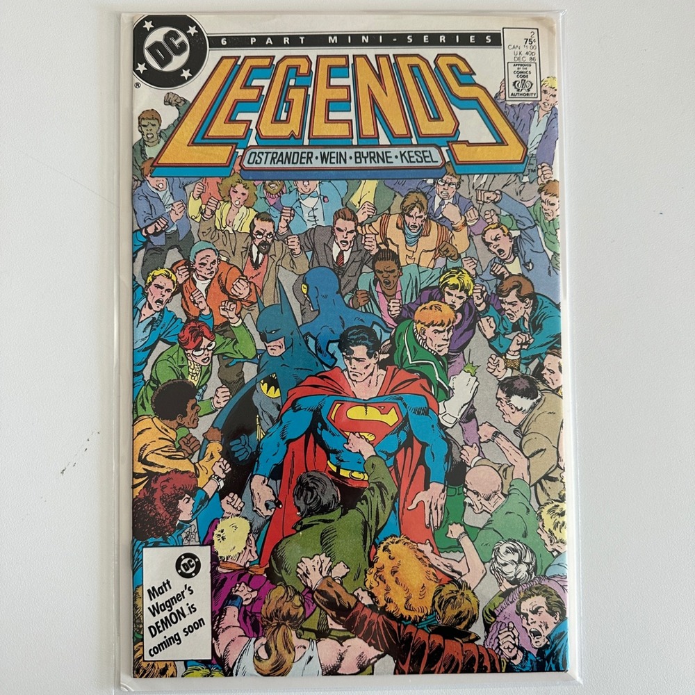 DC Legends 2 1986 6-Part Mini-Series John Byrne Superman Batman Suicide Squad